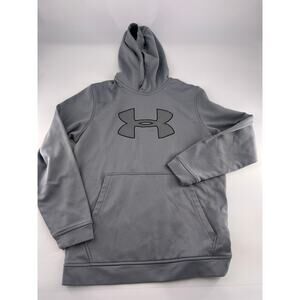 Under Armour Sweatshirt Hooded Mens Small Grey Sportswear Lounge Activewear